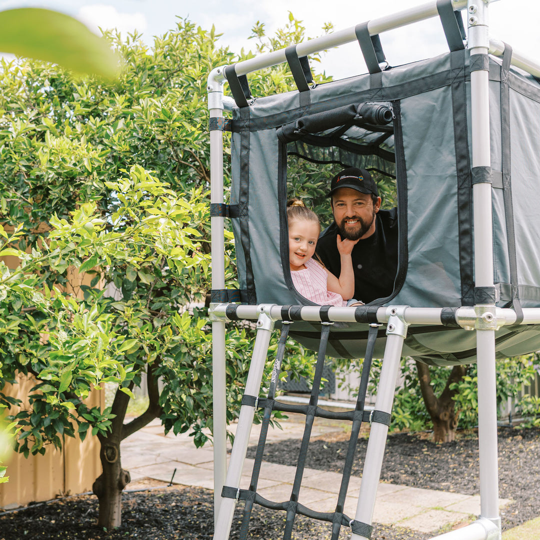 Cubby Clubhouse 3m Add-On for Ladder Frames | Funky Monkey Bars
