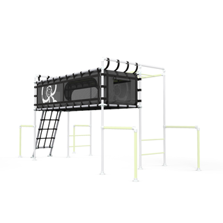Funky Monkey Bars Clubhouse Cubby with Cargo Net