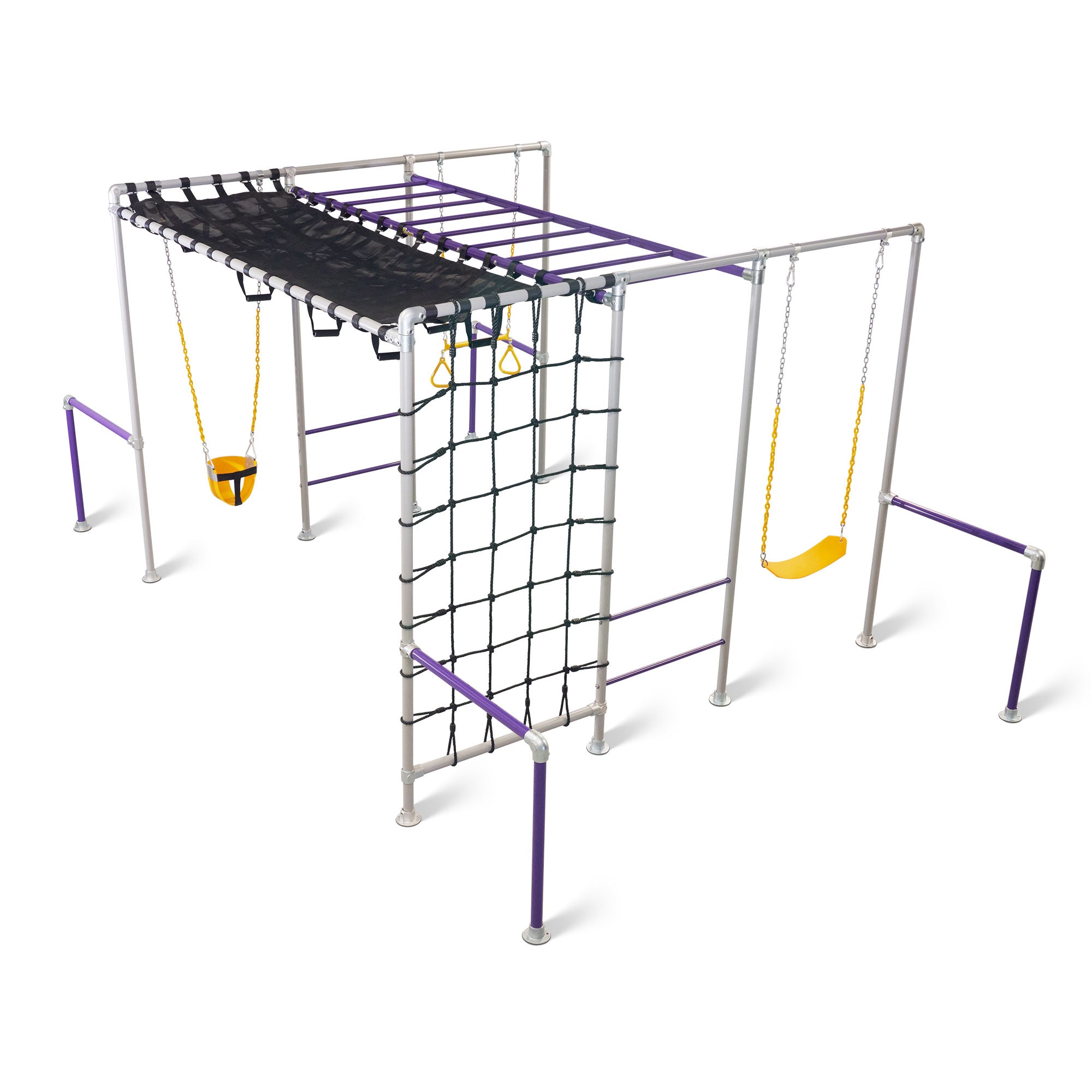 The Gorilla Plus Horizontal Climbing Net Funky Monkey Bars & Swing Frames